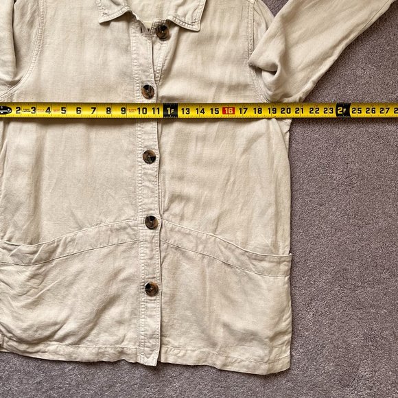 Nicole Miller Linen Blend Shirt - Picture 7 of 7